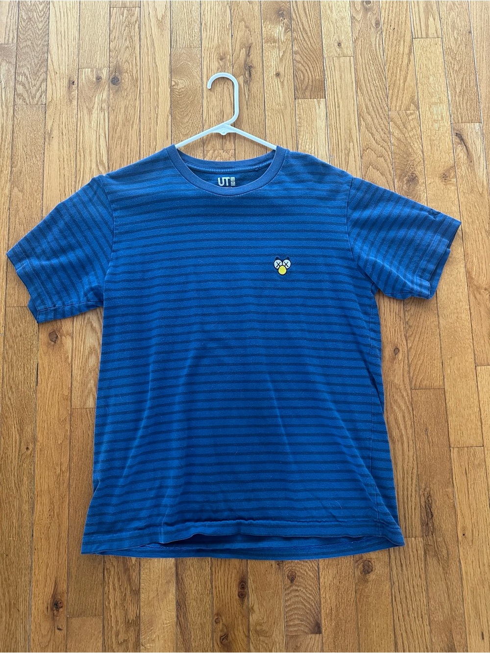 Kaws-Uniqlo Blue Striped Shirt